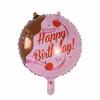 50Pcs/lot 18inch English Happy Birthday Aluminum Foil Balloon Round Helium Balloon Kids Birthday party decoration Air Golobs