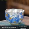 Chaxun Enamel Silver Ceramic Gongfu Master Teacup