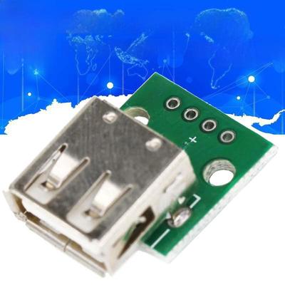 Placa adaptadora USB 2.0 hembra a DIP de 4 pines con cable de datos de alimentación soldado