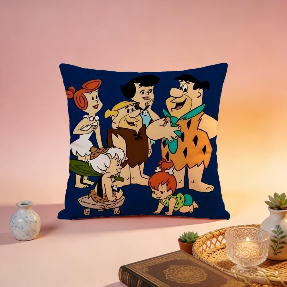 New TThe Flintstonesful Cushion Cover Premium SkinFriendly Pillow Case MultiPurpose for Home Office Travel