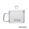High-Temperature Resistant Glass Pot with Lid, Double-Ear Design for Ramen and Open Flame, Stainless Steel, Large Capacity