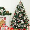 10CM 3D Wooden Five-Pointed Star Bell Pendant Christmas Tree Hanging Decoration for Home Decor Party Happy New Year 2026 Navidad