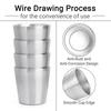 175ml Stainless Steel Double Walled Cups Stackable Set of 6 Coffee Cups Tea Chilling Beer Glasses for Home Shop Travel Camping