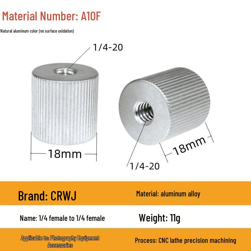 1/4 to 3/8 M4 M5 M6 M8 Screw Adapter for Tripod, Pan/Tilt Camera, Hot Shoe Mount & Light Stand