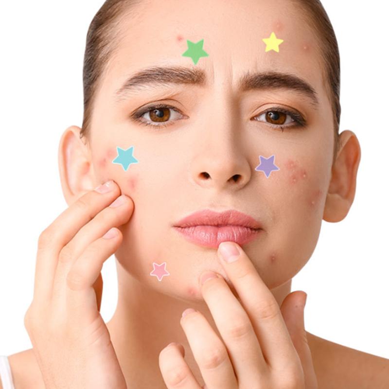 72/80 Pièces Coloré Mignon Étoile Forme de Cœur Autocollant Traitement Acné Invisible Couvre Acné Patch Bouton Soin de la Peau