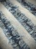 Fringe Denim Design Denim Handmade Denim Thin Cotton Denim Fabric Scraps Stripe Fabric, Remnants, Fabric, (Fringe Set)