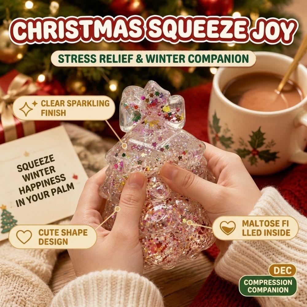 TPR Christmas Squishy Toy Squeezable Christmas Squishy Ornament Party Favors