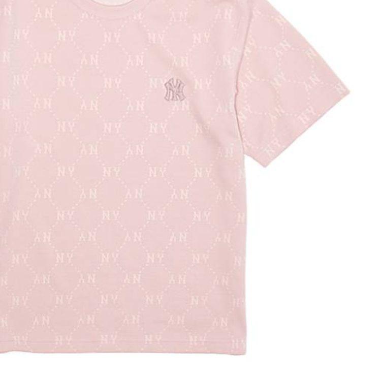 MLB T Shirts Unisex New York Yankees/Light Pink Crew Neck Moderate Straight Fit 3ATSM1163-50PKL