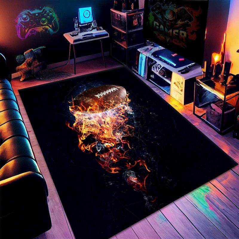 Neuer 3D Visueller Teppich Cooles Spiel Arcade Dekoration Matte Große Fläche Wohnzimmer Rutschfest und Pflegeleichter Teppich Maschinenwäsche