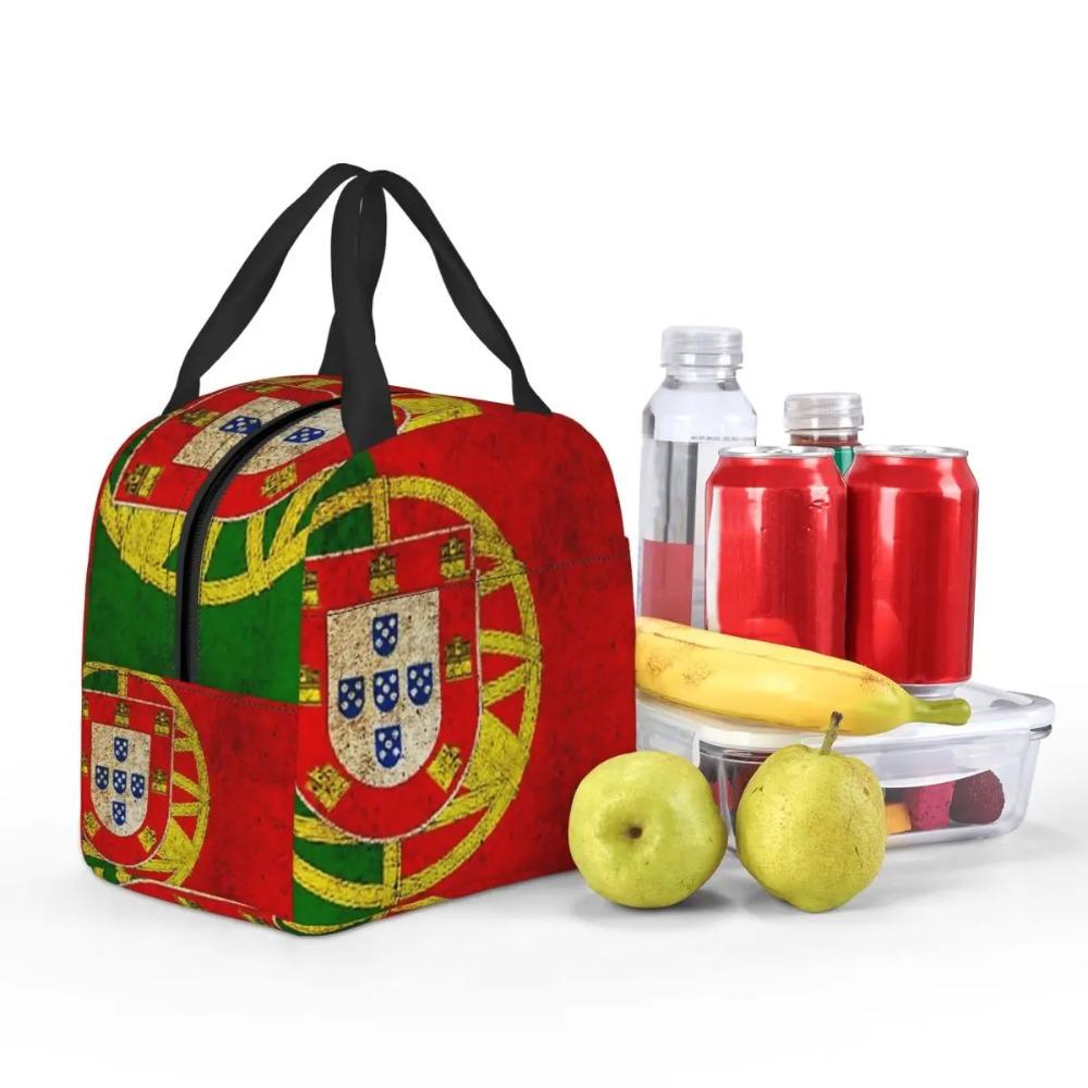 Flag Of Portugal Insulated Lunch Bag for Kids School Cooler Thermal Food Box Tote Leakproof Lunch Boxes Container