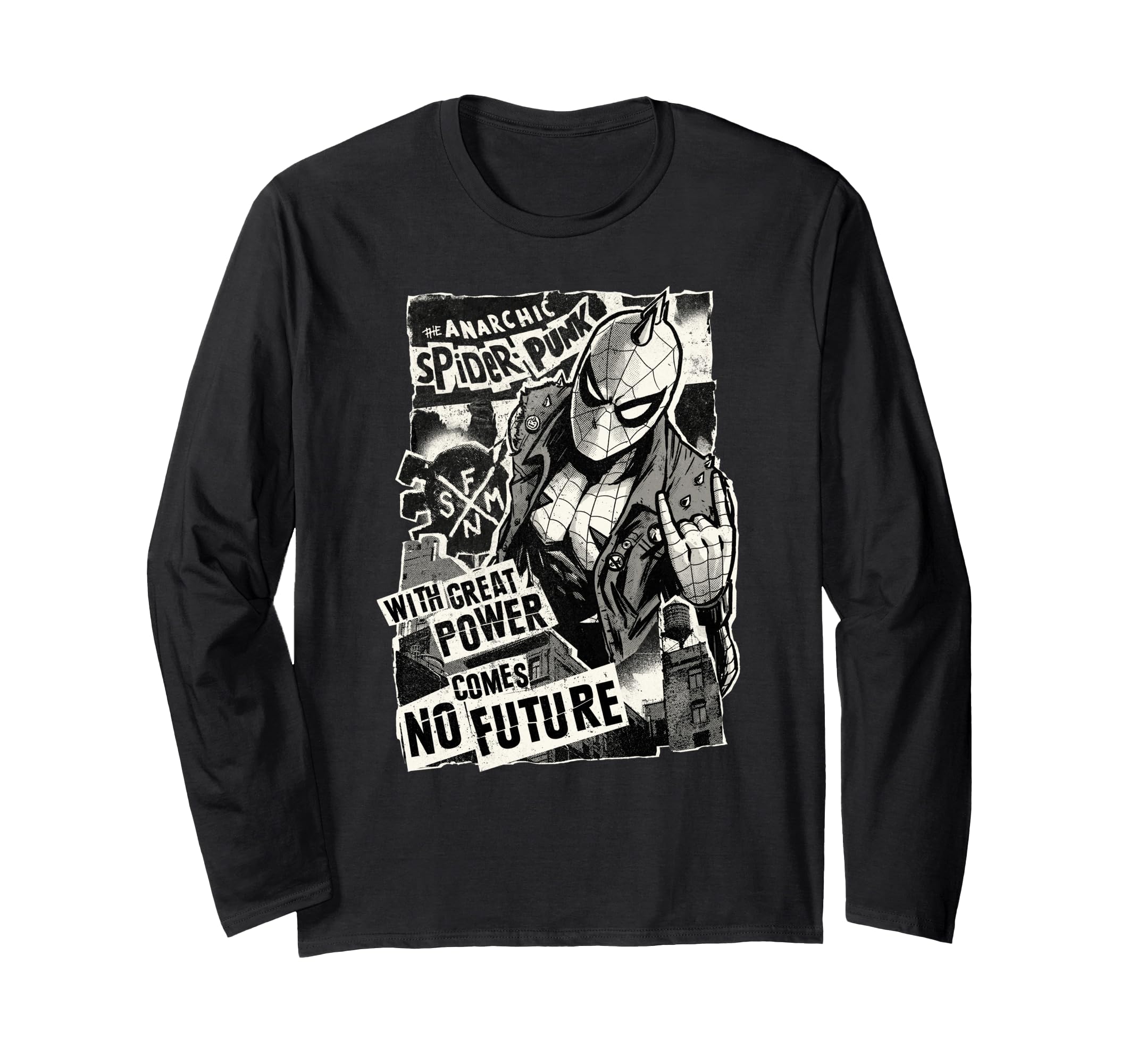 

Marvel Spider-Man Anarchic Spider-Punk Super Power Long Sleeve T-Shirt
