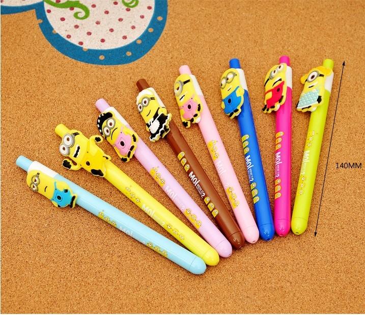 Minions Stationery Black Neutral Pen With 05mm Tip For Office And School Use