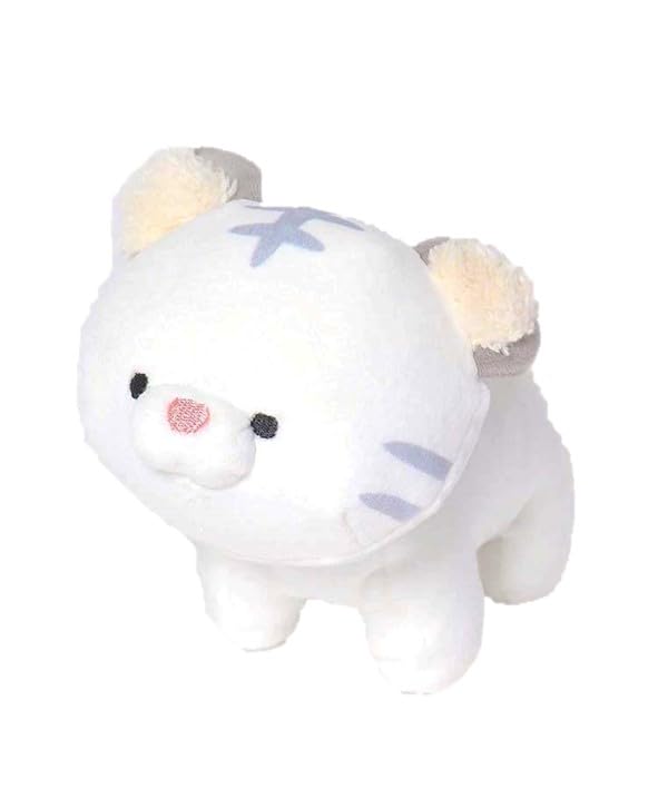 

ACCENT Mofumo Friends Tenori Mascot Plush размером с ладонь (белый тигр)