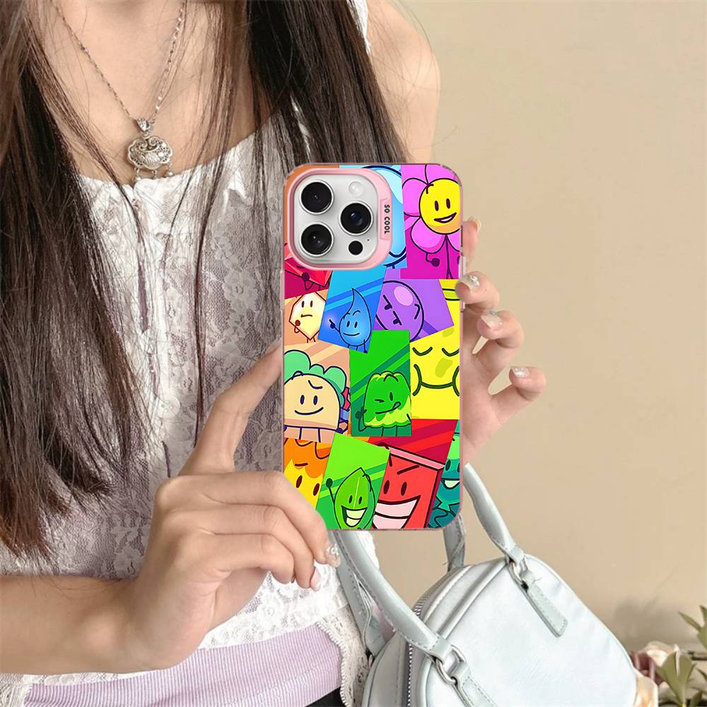 Anime Bfdi Battle For D-Dream Island Phone Case For IPhone 16 15 14 13 12 11 17 Pro MAX Plus Pro Matte Shockproof Cover