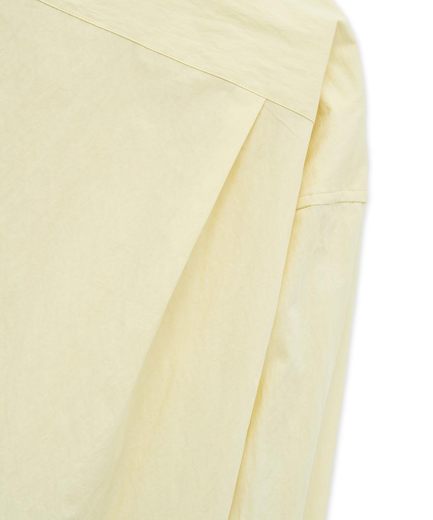 WEST GRAND BOULEVARD Crunch Oversized One-Pocket Shirt Lemon