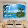 Wallpaper 3d Mural Seaside Coco Sea Neptune Seagull Beach Landscape Mural Wall Papers Home Decor 3d Wallpaper