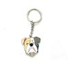 Cute Animal Pet Dog Wolf Keychain Puppy Dog Golden Retriever Metal Keyring Hanging Backpack Pendant Decorative Ornament Gifts