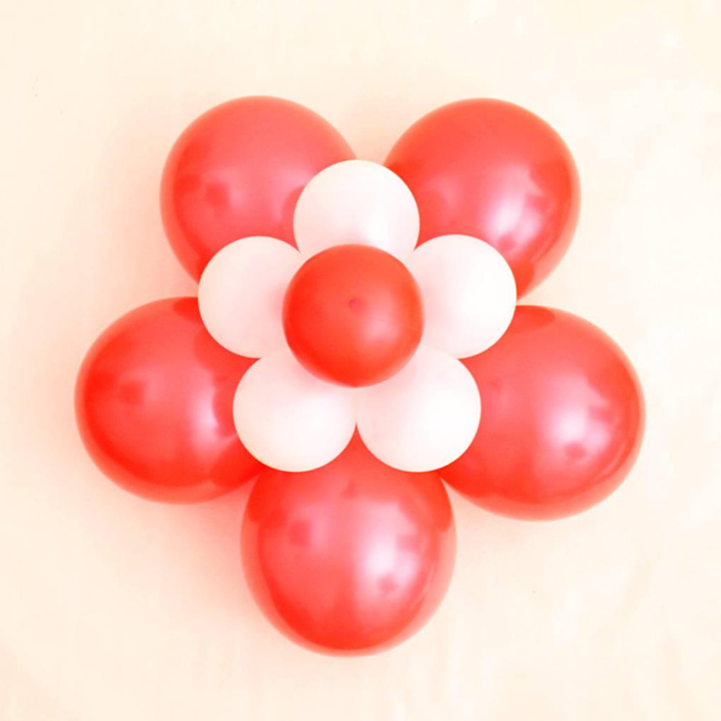 6PCS Air Balloon Plum Blossom Shape Fixed Clip Easy To Use Cute Airballoon Clamp Folder Party Supplier