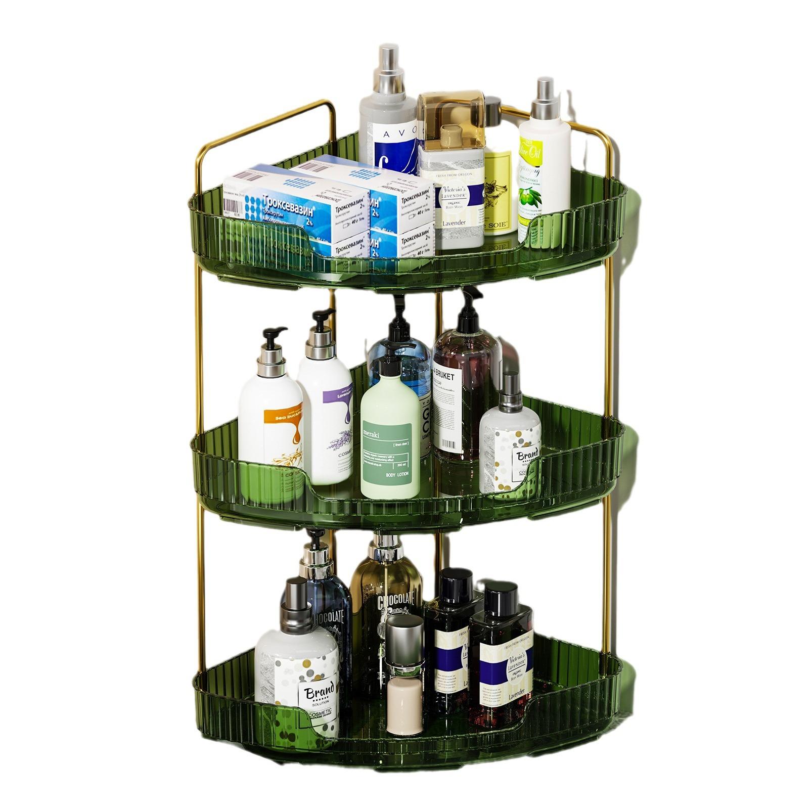 

Настольный ящик для хранения косметики, многофункциональный пластиковый стеллаж для средств по уходу за кожей, многослойный стеллаж для хранения в ванной комнате