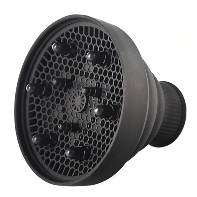 1pc Round Scissors and Comb Storage Rack Hair Salon Barber Shop Special Curling Comb Socket Black Round Rack