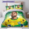 Neymar Pattern Bedding,Quilt Set Quilt Cover Pillowcase Home Birthday Gift(1 * duvet cover + 2 * pillowcase, without core)