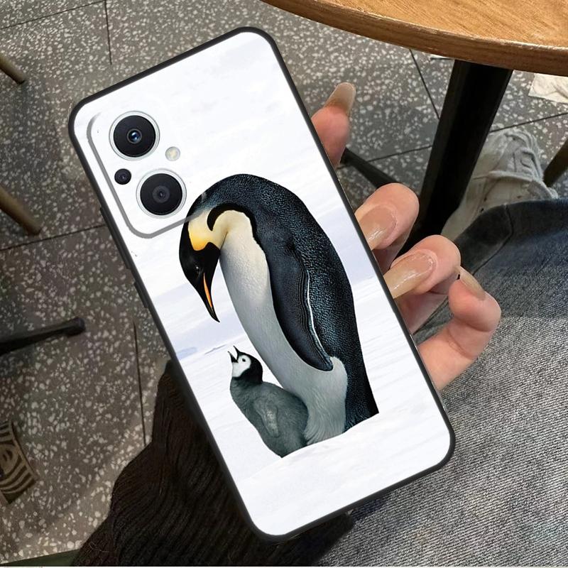 Penguin Snow Arctic Cute Animal For OPPO Reno 14F 13F 12F 11F 10 11 12 13 14 Pro 7 8 Lite 8T OPPO Find X5 X6 X8 X9 Pro Case