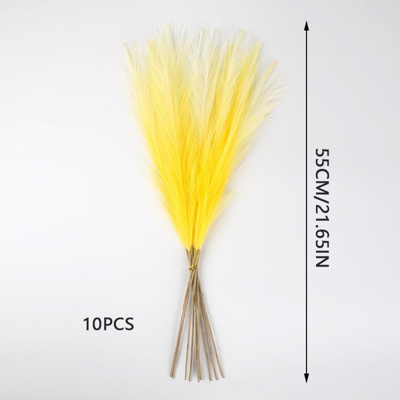 Artificial Pampas Grass & Cattails: Eternal Flower Wedding & Home Décor (55cm)