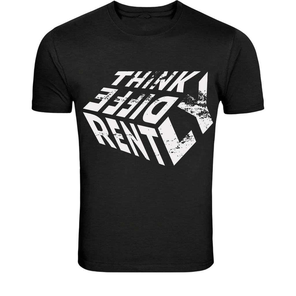 Think Different Retro Typography T-Shirt - Inspirational Quote