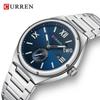 Curren 8471 Herren-Sportuhr mit Stahlarmband und Kalender, mit unabhängiger kleiner Sekunde.