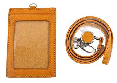 Booster Minerva Box Vertikales Ausweishülle mit Ausweis Echter Mitarbeiterausweis Neapel Rolle, Halter, Leder, Halter, Rolle,
