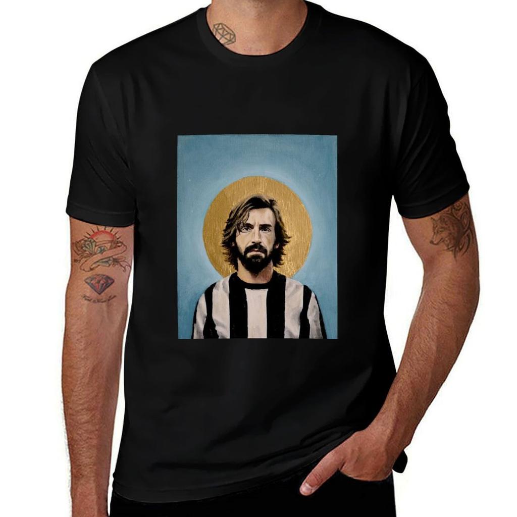Soccer Art 2 Andrea Pirlo Tshirt Casual Daily Graphic Tee