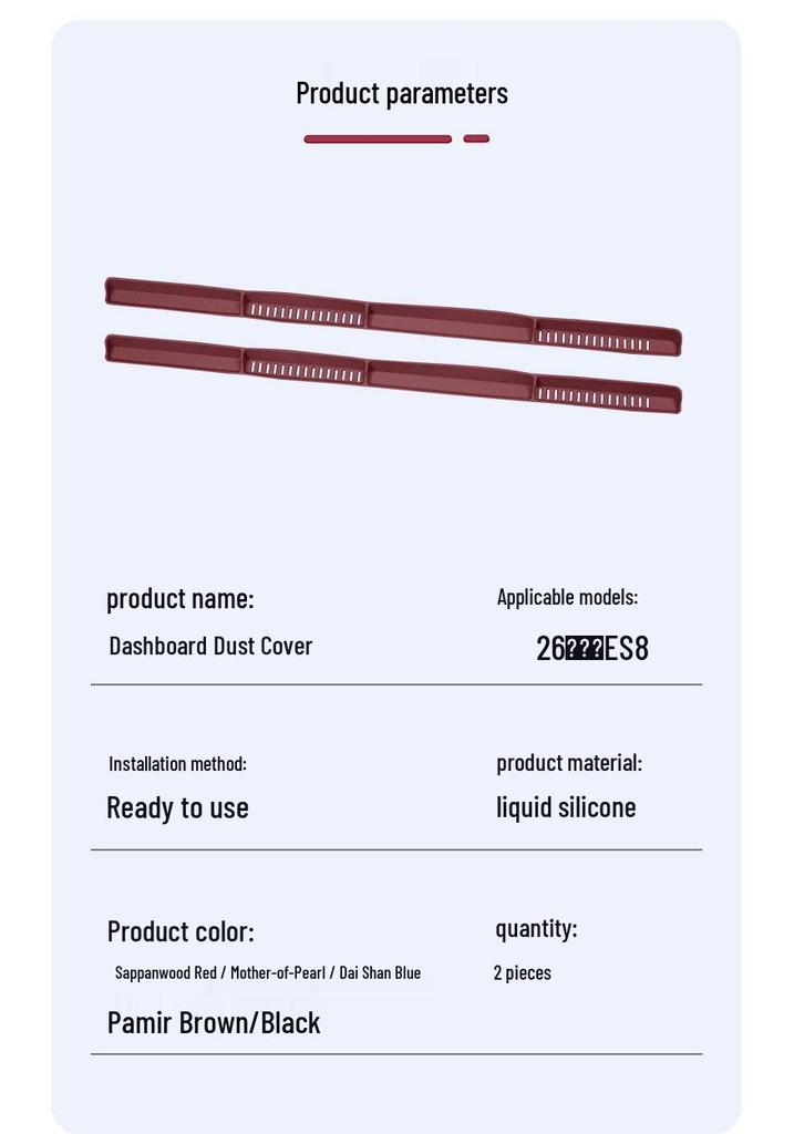 Nio ES8 Dashboard Air Vent Dustproof Silicone Pad - Essential Accessory for 26 Models