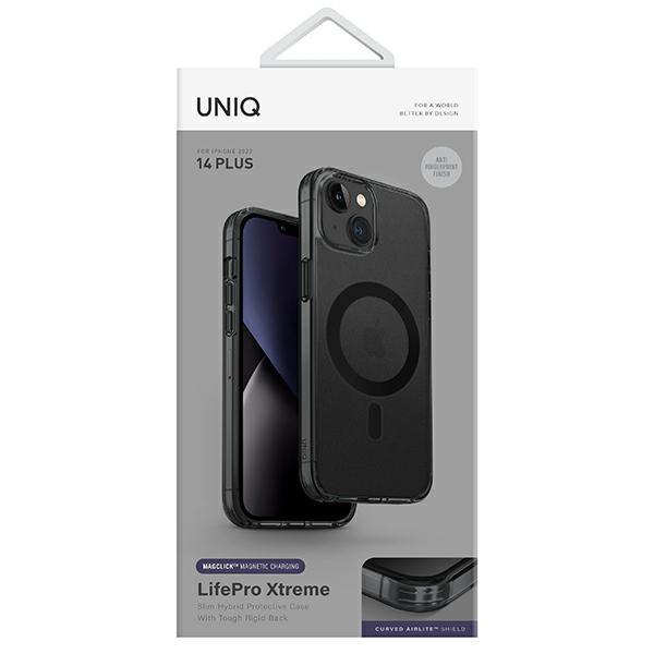 UNIQ LifePro Xtreme iPhone 14 Plus/15 Plus 6.7" Magclick Charging Case Black/Frost Smoke