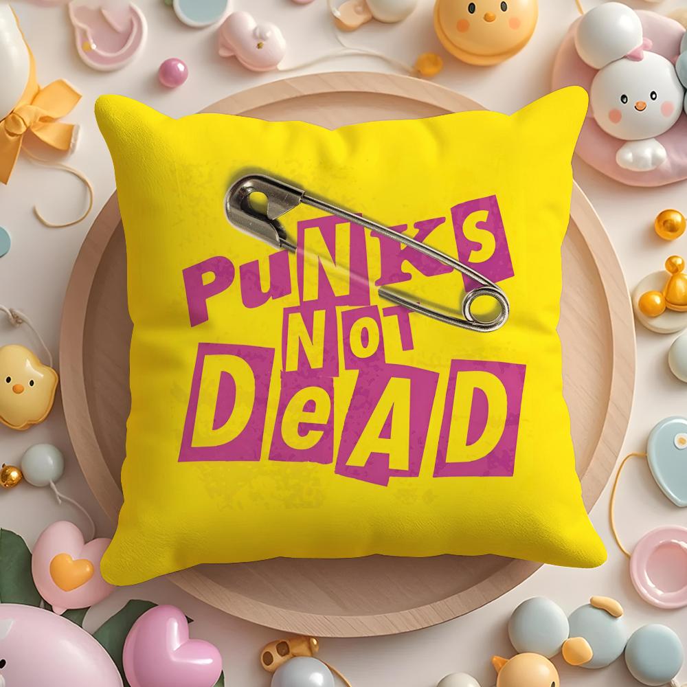 Punk Rock Band S-Sex Pistols Pillow Case Short Plush Double-Sided Printing Home Machine Washable In Warm Winter Cushion Cover