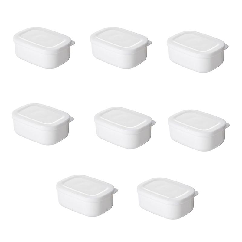 

4/8 шт. Пыленепроницаемый контейнер для холодильника с крышкой, герметичный, для сохранения свежести, для разогрева в микроволновой печи, для хранения, ланч-бокс, кухонный органайзер 8PCS