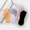 5 Paare/Socken Damen Spitze Transparent Lolita Unsichtbar Sommer Dünn Rutschfest Kurz Knöchel Schwarz Low Cut Bootssocke