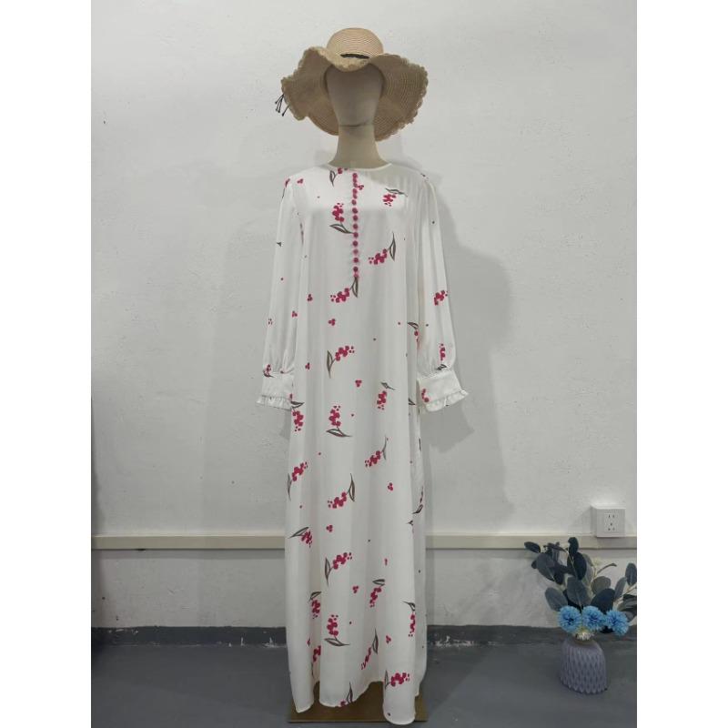 Women's Gentle Fresh Floral Long Dresses