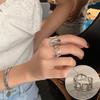 High-End Retro Geometric Open Index Finger Ring