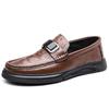 Fashion Mens Wedding Dress Flats 2025 New Party Fashion Walking Shoes Luxury Men Penny Loafers Leather Slip On Casual Business Shoes
