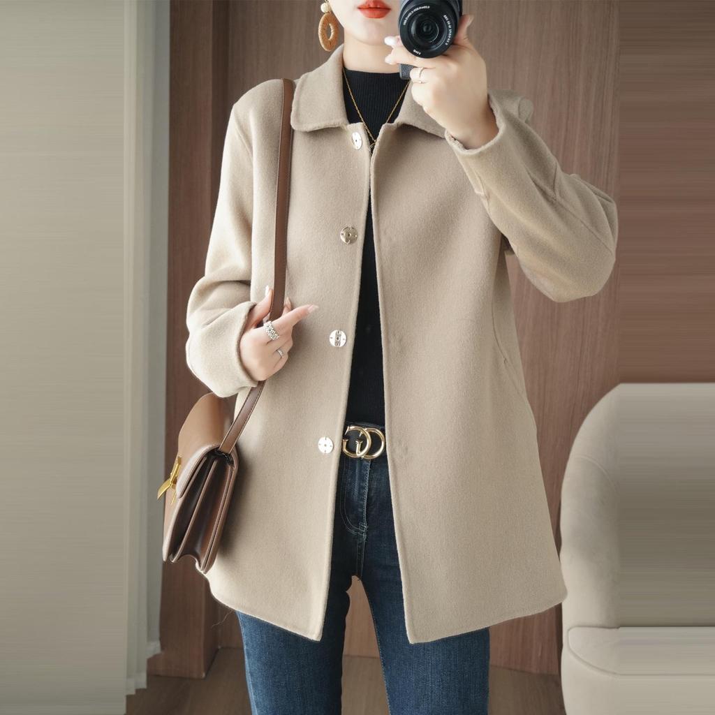 Petite Wool Coat - 2025 Korean Style, Age-Reducing, Mid-Length for Autumn/Winter Women's Fashion