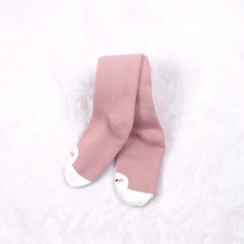 

0-7T Детские колготки для девочек Детские чулки Осенние детские колготки Зимние теплые детские колготки Хлопковые штаны Карамельные цвета Милые брюки для девочек L (5-7 years) розовый