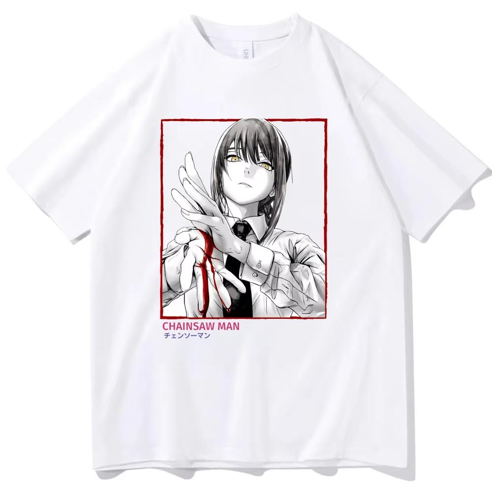 Sommer Neues Anime Kettensägen Unisex Bedrucktes T-Shirt Unisex und Damen T-Shirt Unisex Top Sport T-Shirt Unisex T-Shirt Harajuku Y2K Tee