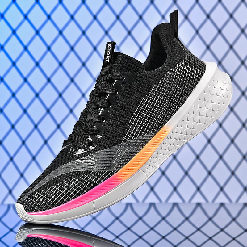 Fashion Men's and women's new lightweight non-slip lace-up casual sports shoes lovers large size walking vulcanized walking shoes