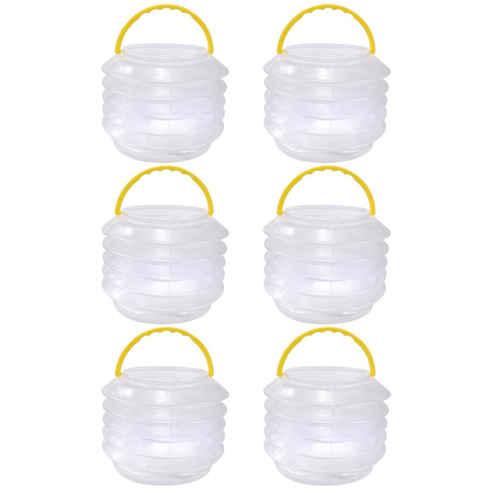 5Sets Collapsible Brush Washing Bucket Portable Foldable Paint Brush Washer for Watercolor Acrylic Oil Painting Artists Camping