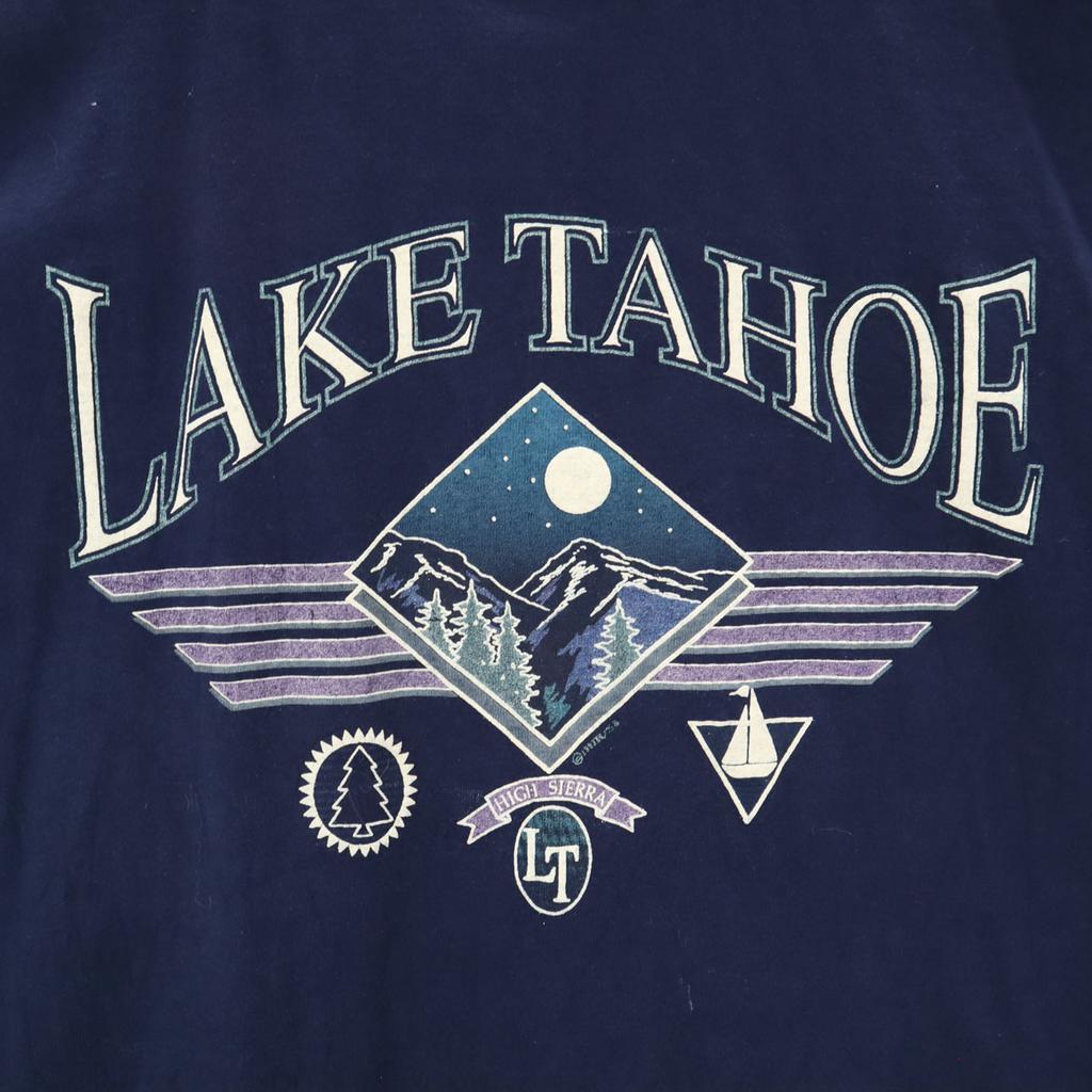 OLD 90s Short Sleeve T-shirt Navy System Single Stitch Men's Used