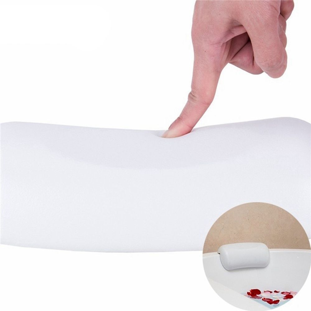PU Holder Back Neck Support Bathtub with Suction Cups Bath Pillow Head Rest Tub Accersories Cushion