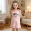 European & American Children's Sleeveless T-shirt Dresses 2026: New Casual Baby Pajama Dresses