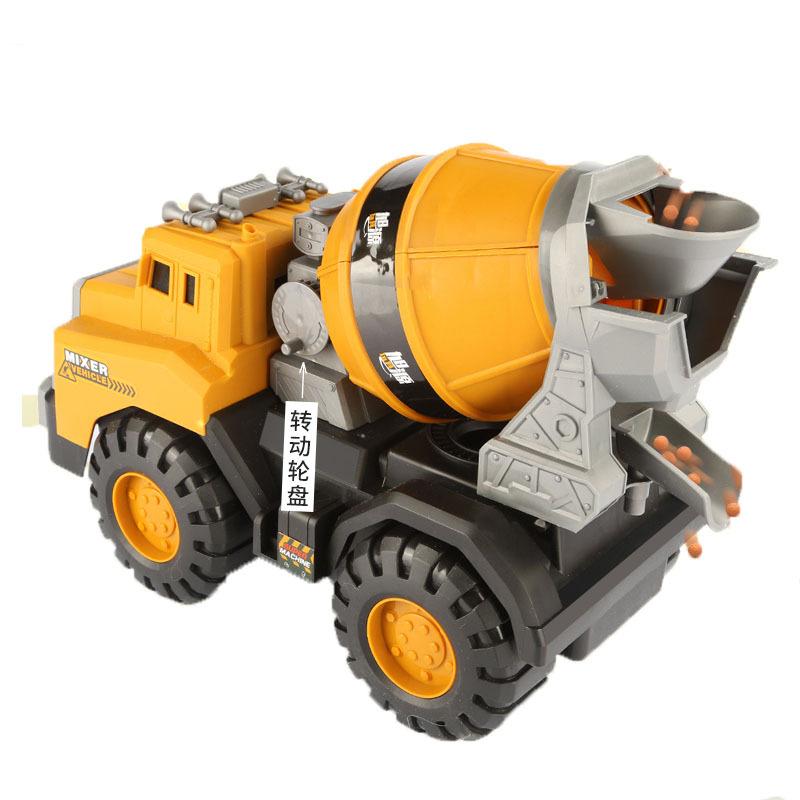 Super Large Excavator Inertial Construction Truck Large Mixer Truck Toy Boy Children'S Sand Digging Crane Beach Toy