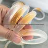 Gradient Yellow Quartzite Jade Bracelet with Wide Band