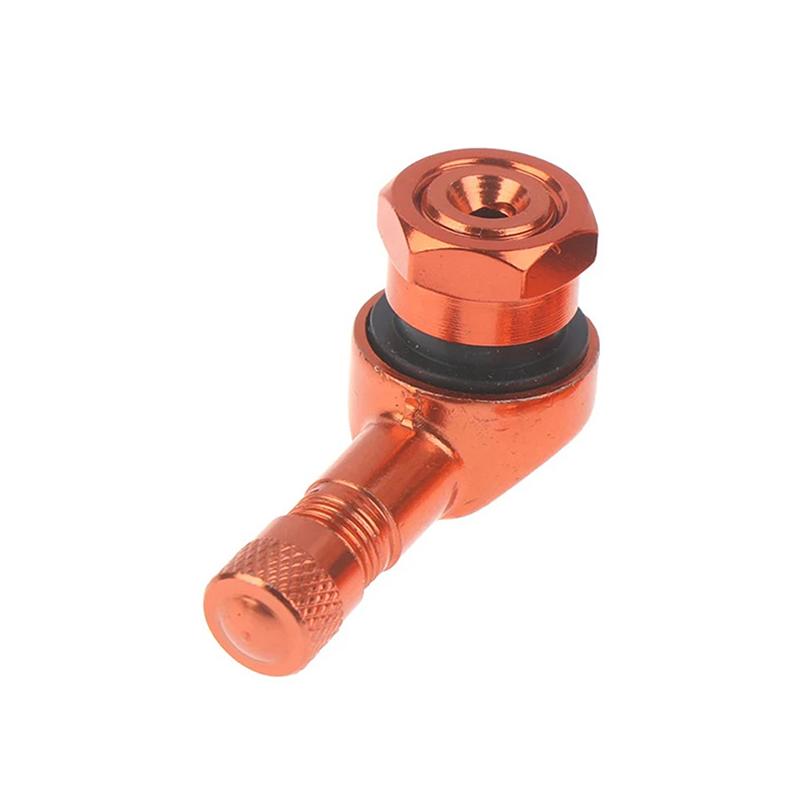 1Pc 90 Degree CNC Motorcycle Tire Valve Stems 17mm Universal CNC Aluminum Tubeless Valve Stems 10 Color Valve Caps